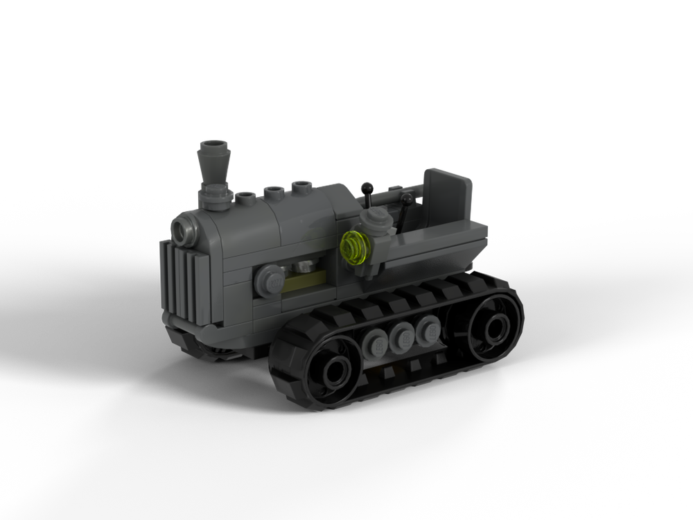 Lego Dark Grey Tracked Tractor