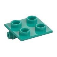 Lego Hinge Brick 2 x 2 Top Plate Thin / Dark Turquoise