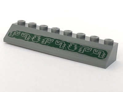 Lego Slope 45 2 x 8 with Aztec Symbols Pattern (Sticker) - Set 7627