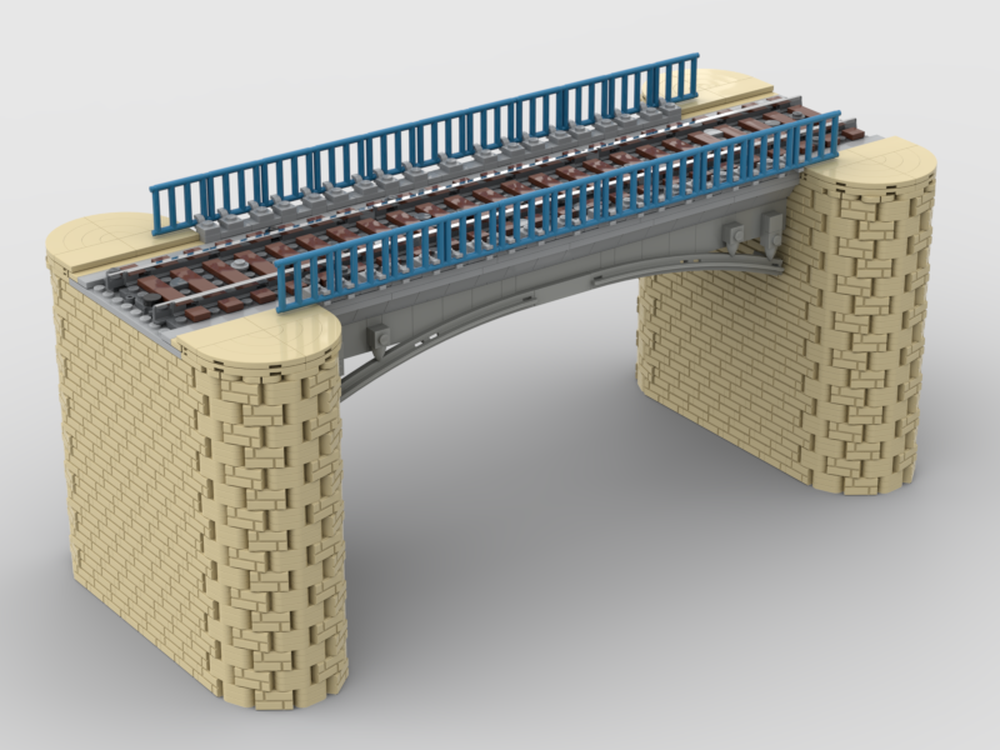 Lego Moderne Eisenbahnbrücke/Modern Railway Bridge