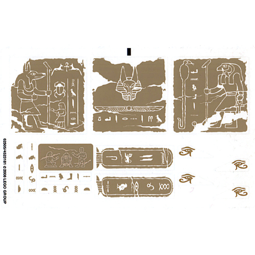 Lego Sticker Sheet for Set 7621-1 / [No Color/Any Color]