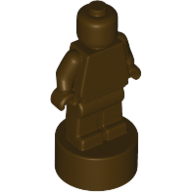 Lego Minifig Trophy Statuette / Dark Brown