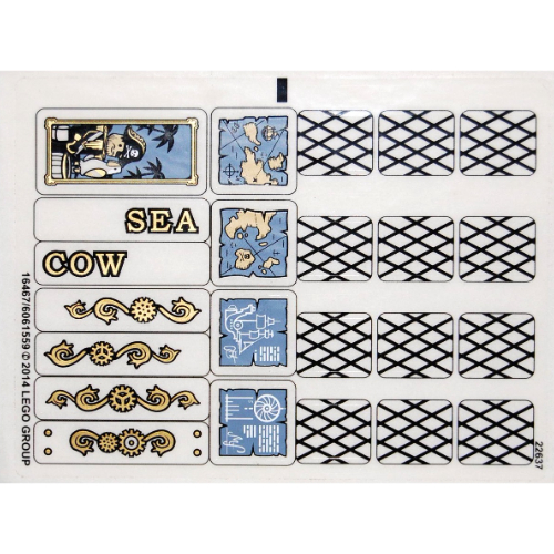 Lego Sticker Sheet for Set 70810-1 / [No Color/Any Color]
