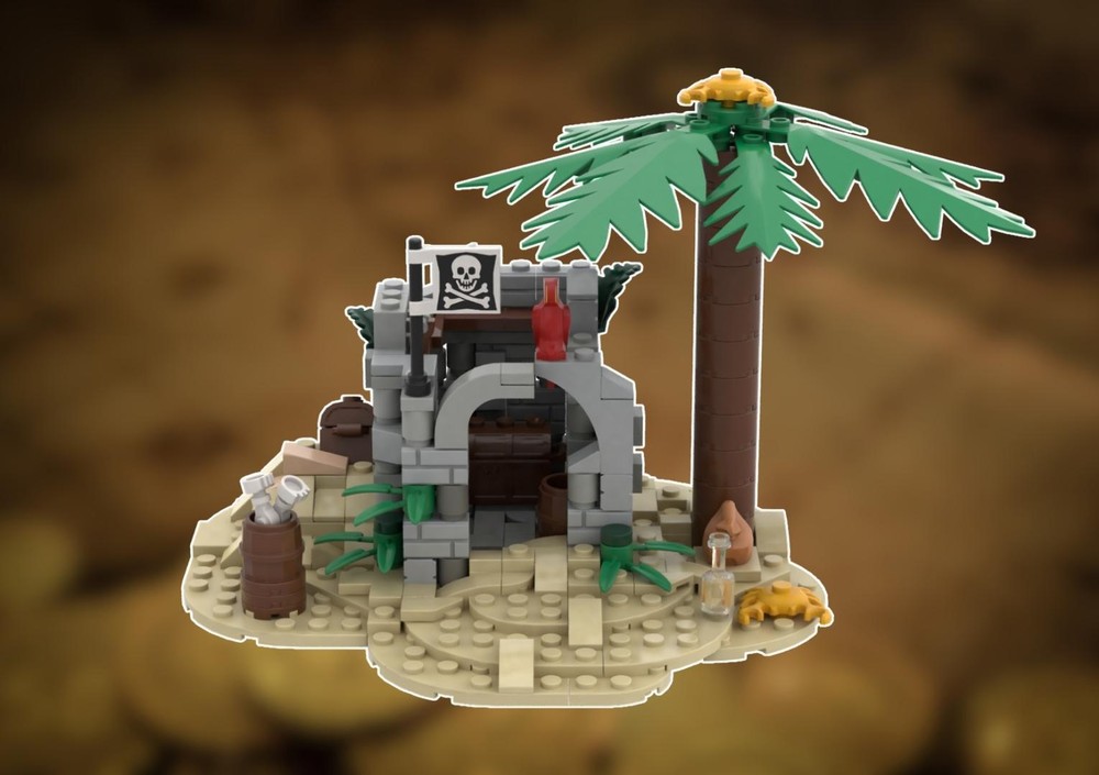 Lego "I'LL BE BACK IN 4 YEARS TO GET MY TREASURE!"
