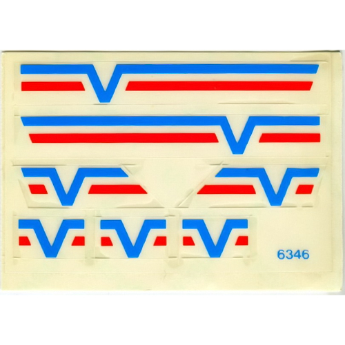 Lego Sticker Sheet for Set 6346-1 / [No Color/Any Color]