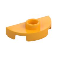 Lego Plate Round 1 x 2 Half Circle with Stud (Jumper) / Bright Light Orange