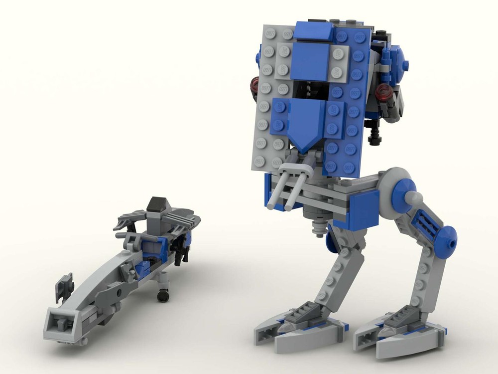 Lego 75280 Alternative Build: Small AT-ST and BARC speeder