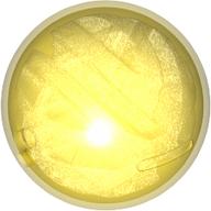 Lego Sphere with Opal Trans-Clear Core / Trans-Yellow