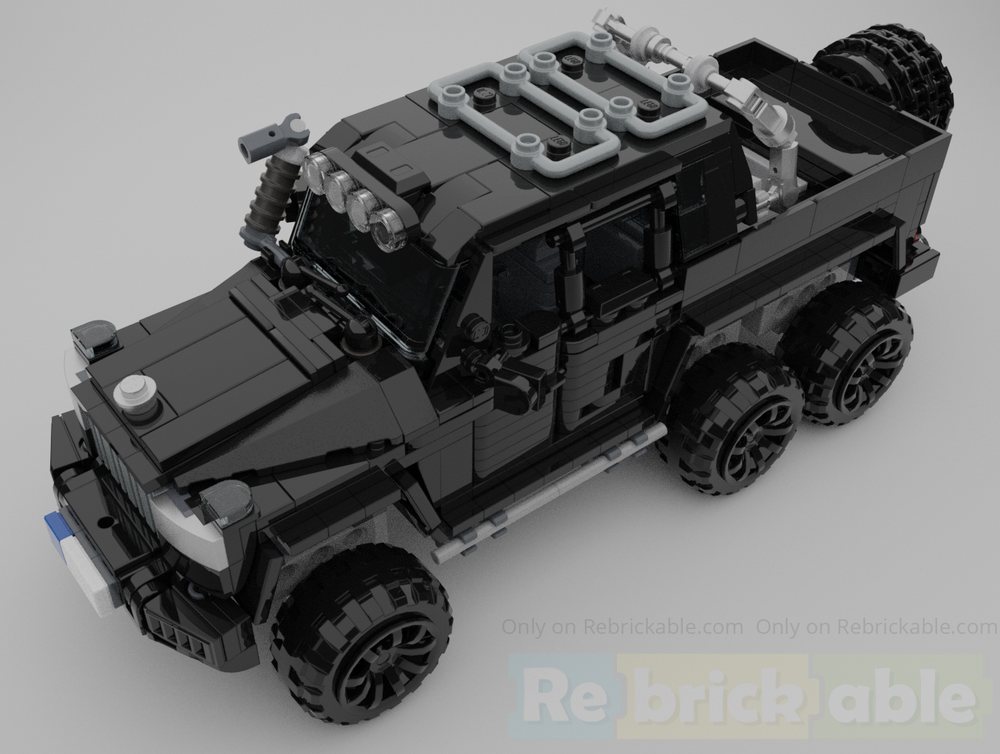 Lego 6x6 off-road pickup