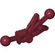 Lego Large Figure Skeletal, Limb, Angular with 2 Ball Joints, and 2 Holes (Toa) / Dark Red
