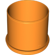Lego Duplo Ball Tube Straight / Orange