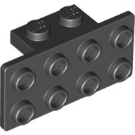 Lego Bracket 1 x 2 - 2 x 4 / Black