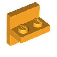 Lego Bracket 2 x 2 with 1 x 2 Vertical Studs / Bright Light Orange