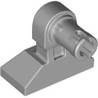 Lego Leg Mechanical, Droid with Technic Pin - Short [Short Indent] / Light Bluish Gray