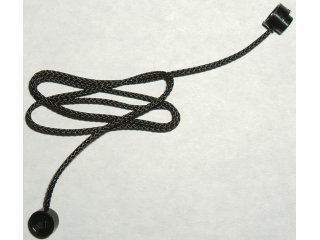 Lego String with End Studs (40L Overall) with (Same Color) Studs Pattern / Black