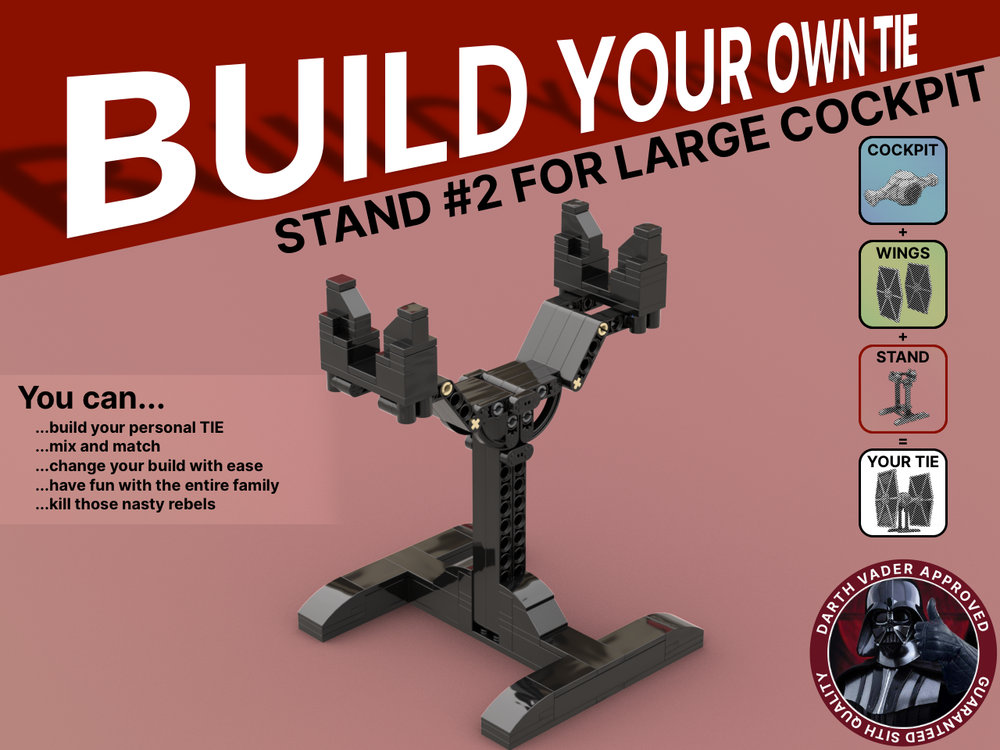 Lego Stand #2 for Large Cockpit - Build Your Own TIE