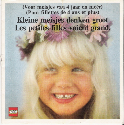 Lego 1974 Medium Belgian - Kleine meisjes denken groot - Les petites filles voient grand (97880-Be)