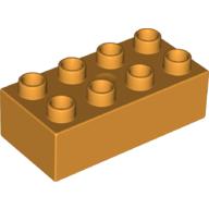 Lego Duplo Brick 2 x 4 / Medium Orange