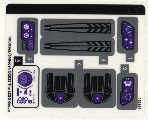 Lego Sticker Sheet for Set 76214-1
