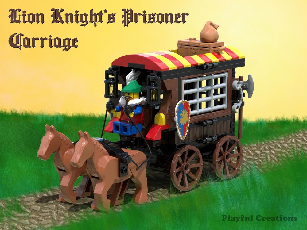 Lego Lion Knight's Prisoner Carriage