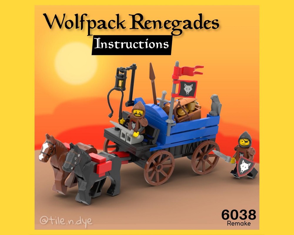 Lego 6038 - WOLFPACK RENEGADES - LEGO MEDIEVAL MOC INSTRUCTIONS