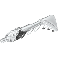 Lego Large Figure Weapon Sword, Teeth, Marbled Black Pattern
