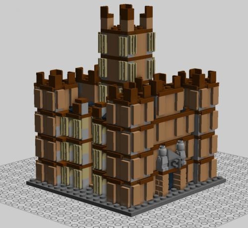 Lego Highclere Castle (Downton Abbey) Microbuild