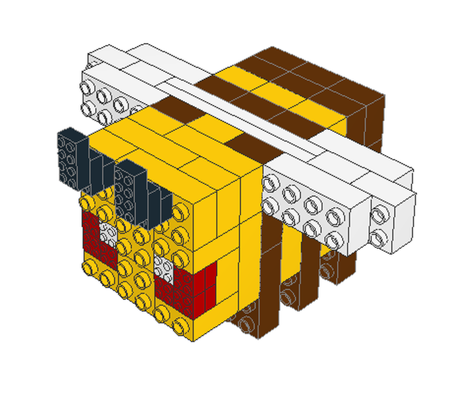 Lego Minecraft Angry Bee