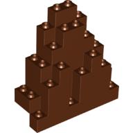 Lego Rock Panel Triangular 3 x 8 x 7 / Reddish Brown