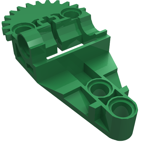 Lego Technic Gearbox Half / Green