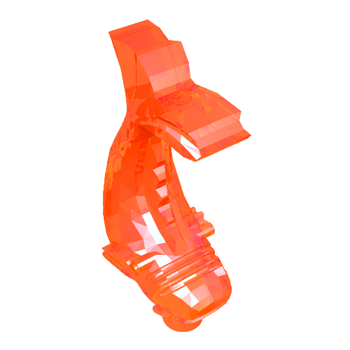 Lego Animal, Fish, Ornamental / Trans-Neon Orange