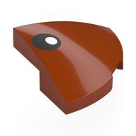 Lego Brick Round Corner, Curved 2 x 2 x 2/3 Quarter Circle with Black Eye, White Pupil print