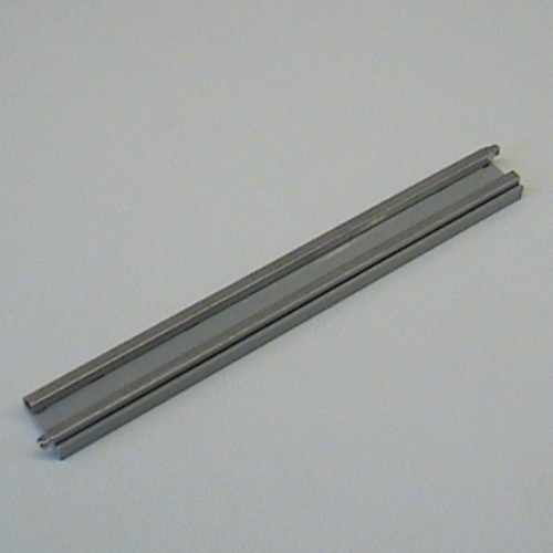 Lego Train Track 12V Conducting Rail Straight without Cable Connection Holes / Light Gray