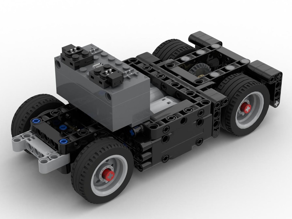 Lego Mini RC Euro Semi Truck Chassis - PF Edition