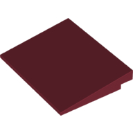Lego Brick Sloped 10° 6 x 8 / Dark Red