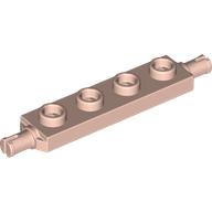 Lego Plate Special 1 x 4 with Wheels Holder / Light Salmon