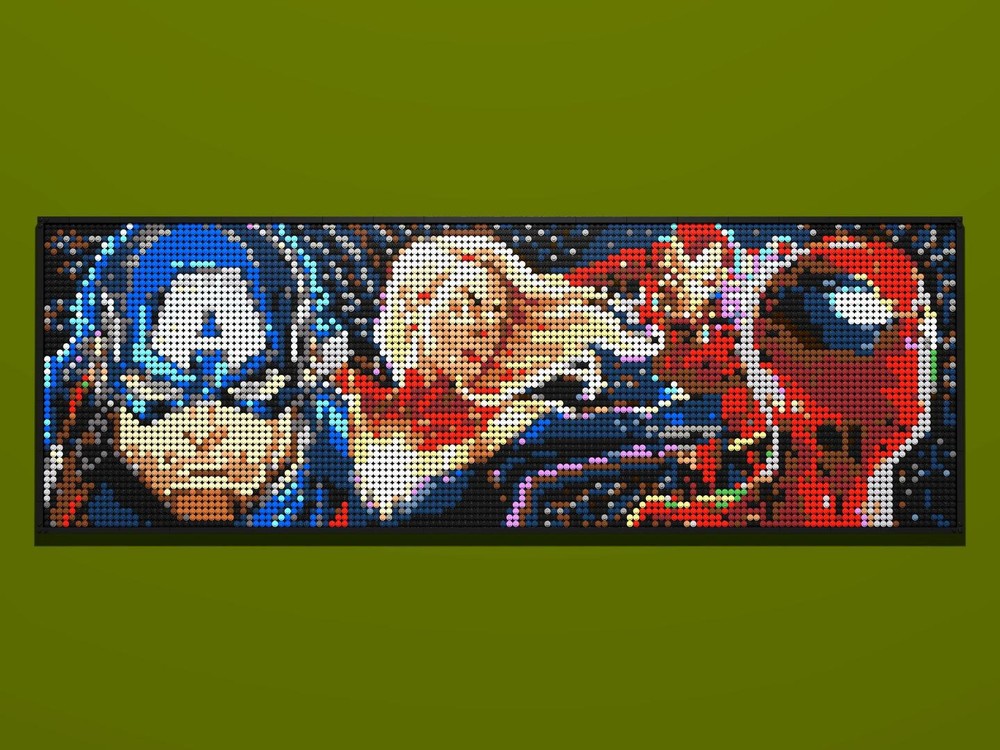 Lego (31205) Captain America + 2x (31199) Captain Marvel, Iron Man and Spiderman