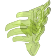Lego Large Figure Torso Cover, Armour, Ribbed / Trans-Bright Green