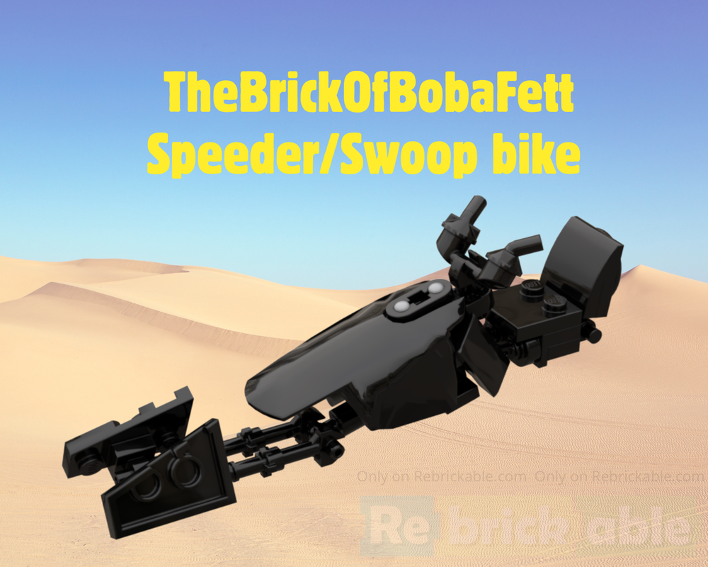 Lego Speeder bike using 90638