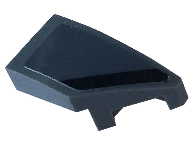 Lego Wedge 2 x 1 x 2/3 Right with Black Stripe on Dark Bluish Gray Background Pattern (Sticker) - Set 76903