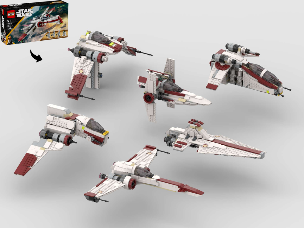 Lego Galactic Republic 6-in-1 Alternate Builds Bundle - 75402 ARC-170 Starfighter