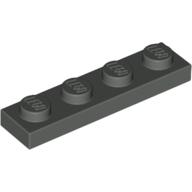 Lego Plate 1 x 4 / Dark Gray
