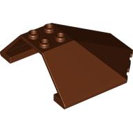 Lego Windscreen 6 x 6 x 2 Canopy / Reddish Brown