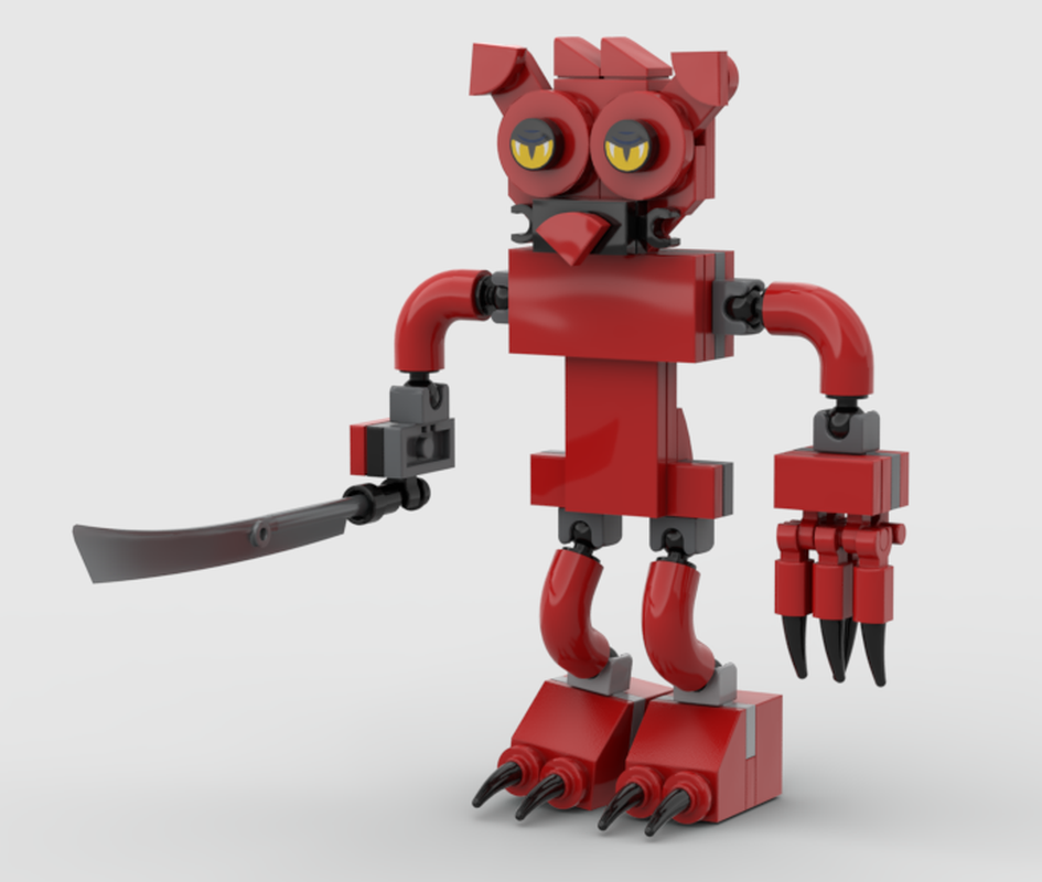 Lego cat monster