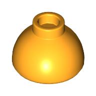 Lego Brick Round 1.5 x 1.5 Dome Top [Plain] / Bright Light Orange