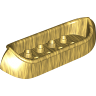 Lego Duplo Boat / Canoe 2 x 8 / Pearl Gold