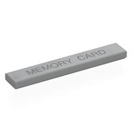 Lego Tile 1 x 6 with Dark Bluish Grey 'MEMORY CARD' Print