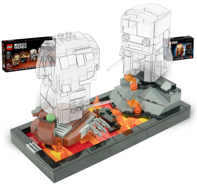 Lego Mustafar Diorama-Base for BrickHeadz