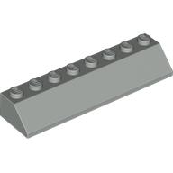 Lego Brick Sloped 45° 2 x 8 / Light Gray