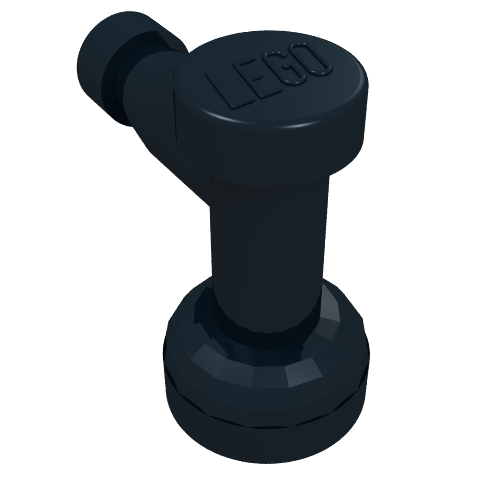 Lego Tap 1 x 1 with Hole in Spout / Black
